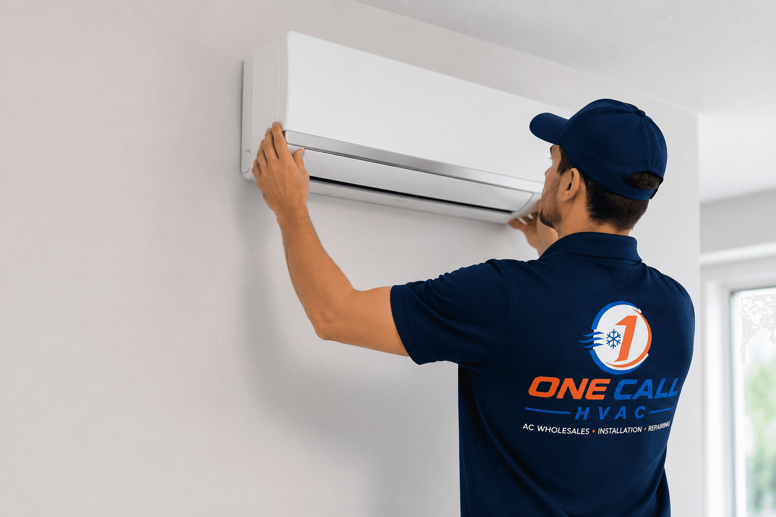 Professional AC installation at a London property
